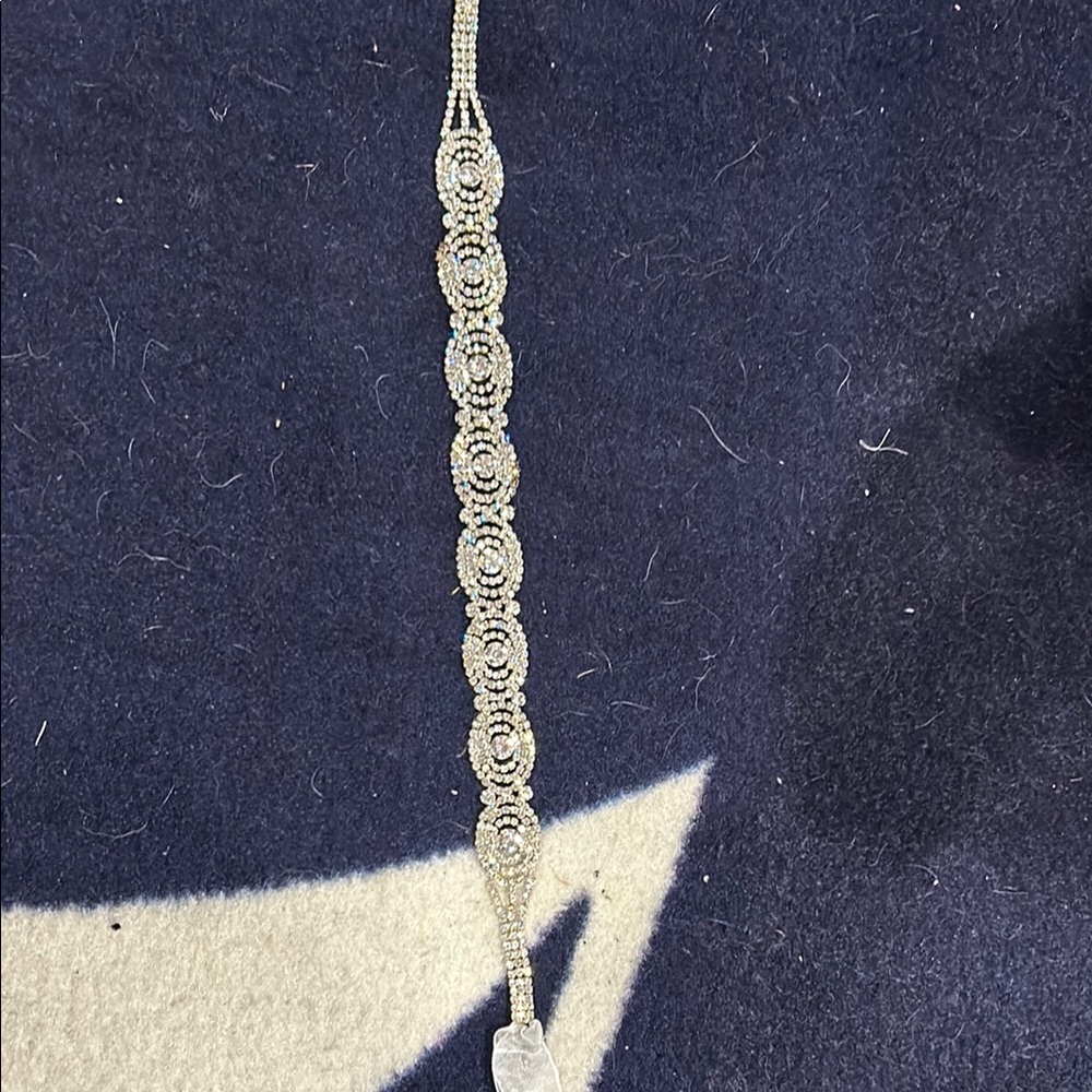 Intricate Silver Beaded Belt